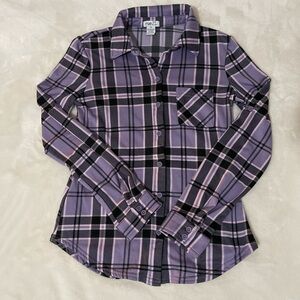 Purple plaid flannel!